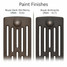 CI-RG-6-PAINT-16-17 - Royal Georgian 6 Column Cast Iron Radiator H760mm x W1766mm CI-RG-6-PAINT-16-17 - Royal Georgian 6 Column Cast Iron Radiator H760mm x W1766mm